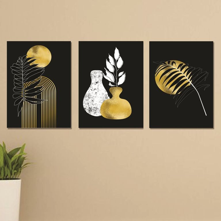 Set of 3 Premium Wall Art Photo Tiles – Modern Home Decor Sets 8x11
