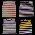Pack of 4 Kids Multi-Color Code 5 Cotton Sando Set – Super Soft Breathable Summer Sleeveless Vest for Boys & Girls (Random Color Mix Design Size Medium)