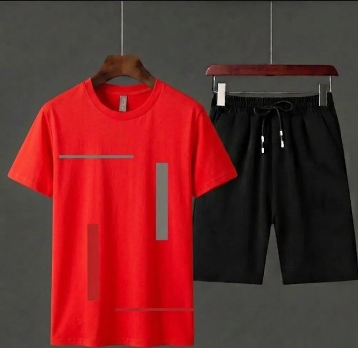 HY Boutique Men's Summer shirt & Shorts Tracksuit Set – Lightweight & Comfortable Casual Wear (Size Medium)