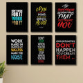 Set of 6 Premium Wall Art Photo Tiles – Modern Home Decor Sets 8x11