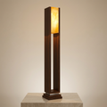 Modern Wooden Floor Lamp Warm Glow 24"