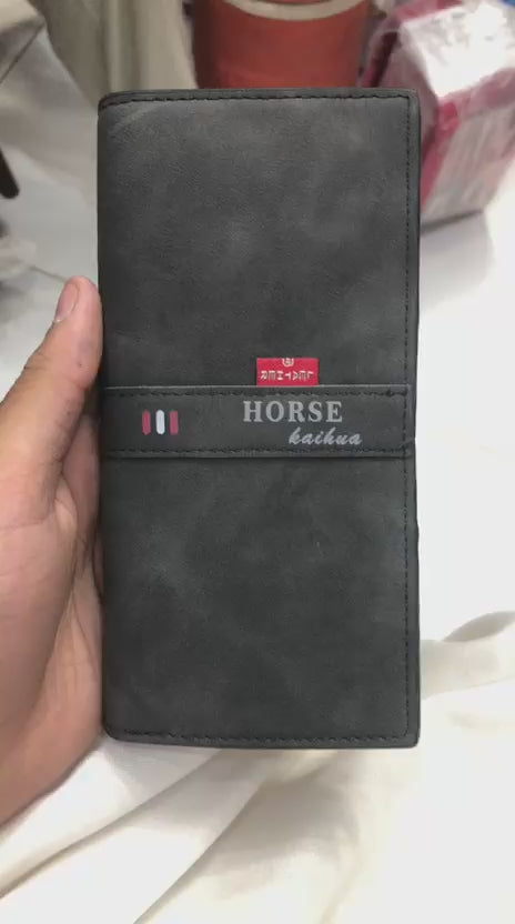 Imperial Horse Wallet for Men Bifold Card Holder Cash Pocket Coin Pocket Premium Men's Wallet (Color Black)