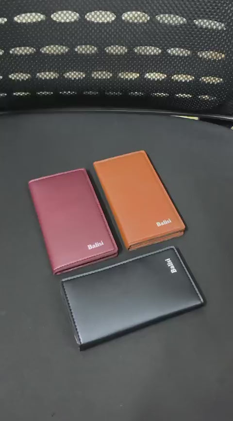 BALISI Bifold Wallet for Men & Women Black