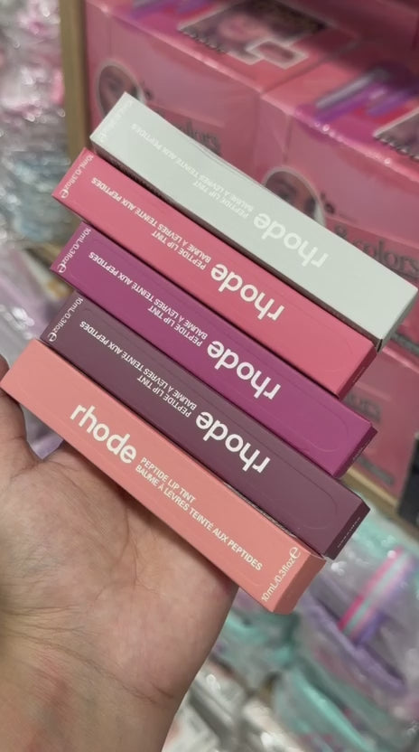 Rhode Peptide Lip Tint Set – Pack of 4 Shades | Espresso + Ribbon + Salty tan + Peach pit
