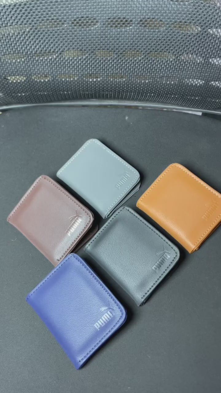 Fashion Slim PU Wallet Card Holder for Men & Women Black